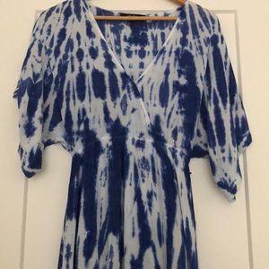 Lulu’s Blue and White Tie-dye Maxi Dress